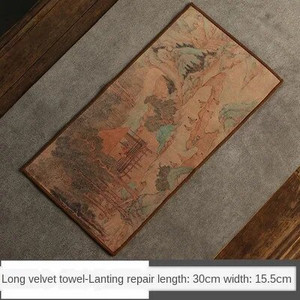 Seemisnahast teerätik majapidamises kasutatav Zeni teelaud, teekangas, kõrgekvaliteediline imav savist teealus Kung fu tee tee salvrätik Teetarvikud