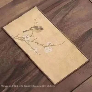 Seemisnahast teerätik majapidamises kasutatav Zeni teelaud, teekangas, kõrgekvaliteediline imav savist teealus Kung fu tee tee salvrätik Teetarvikud