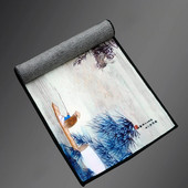 Kinietiškas dažytas arbatos rankšluosčių valymo audinys arbatos kilimėlis, sutirštintas, sugeriantis skudurėlis, minkštas medvilninis virtuvės rankšluostis Kung Fu arbatos priedai