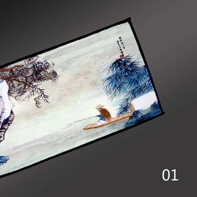 Kinietiškas dažytas arbatos rankšluosčių valymo audinys arbatos kilimėlis, sutirštintas, sugeriantis skudurėlis, minkštas medvilninis virtuvės rankšluostis Kung Fu arbatos priedai