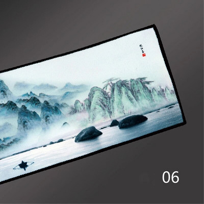 Kinietiškas dažytas arbatos rankšluosčių valymo audinys arbatos kilimėlis, sutirštintas, sugeriantis skudurėlis, minkštas medvilninis virtuvės rankšluostis Kung Fu arbatos priedai