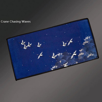 Kinietiškas dažytas arbatos rankšluosčių valymo audinys arbatos kilimėlis, sutirštintas, sugeriantis skudurėlis, minkštas medvilninis virtuvės rankšluostis Kung Fu arbatos priedai