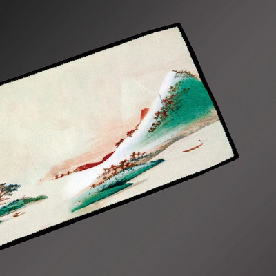 Kinietiškas dažytas arbatos rankšluosčių valymo audinys arbatos kilimėlis, sutirštintas, sugeriantis skudurėlis, minkštas medvilninis virtuvės rankšluostis Kung Fu arbatos priedai