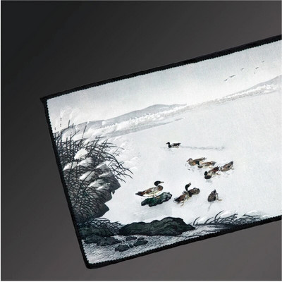 Kinietiškas dažytas arbatos rankšluosčių valymo audinys arbatos kilimėlis, sutirštintas, sugeriantis skudurėlis, minkštas medvilninis virtuvės rankšluostis Kung Fu arbatos priedai