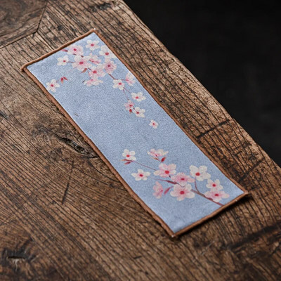 Retro dažytas arbatos rankšluostis Zen Kung Fu arbatos audinys, sugeriantis medvilninis arbatos audinys Medvilninis lininis audinys, virtuvės arbatos rinkinio priedai