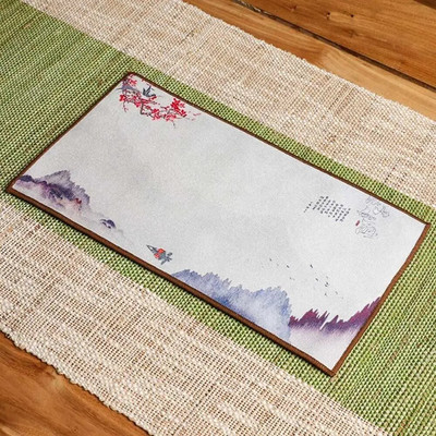 1vnt kiniškas dažytas storas arbatos rankšluostis Super sugeriantis aukščiausios klasės arbatos rinkinio priedai Stalo kilimėliai Buitinė profesionali skudurinės arbatos servetėlė