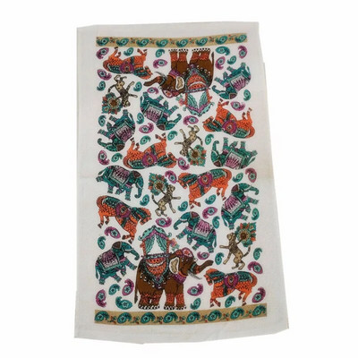 1tk 38x63cm värviline trükitud puuvillane köögirätikuga pesulapp vett imav puhastusvahend pühadekink