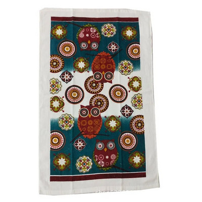 1tk 38x63cm värviline trükitud puuvillane köögirätikuga pesulapp vett imav puhastusvahend pühadekink