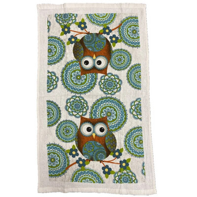 1tk 38x63cm värviline trükitud puuvillane köögirätikuga pesulapp vett imav puhastusvahend pühadekink