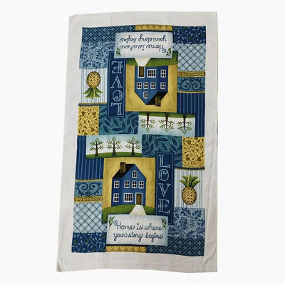 1tk 38x63cm värviline trükitud puuvillane köögirätikuga pesulapp vett imav puhastusvahend pühadekink