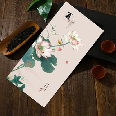 Kinų tapyba Senovinio stiliaus arbatos ceremonijos rankšluostis Guochao Zen arbatos kilimėlis sutirštintas vandenį sugeriantis dažytas arbatos audinio rankšluostis