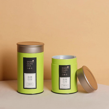 Μεταλλικά δοχεία αποθήκευσης τσαγιού Μαύρο τσάι Πράσινο τσάι Μεταλλικό σφραγισμένο κουτί τσαγιού Συσκευασία Δοχείο καφέ που αντέχει τη μυρωδιά