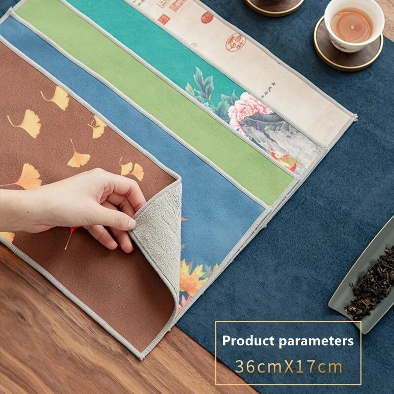 Värvitud paks teerätik üliimav teerätik Kvaliteetne teekomplekt Aksessuaarid Tõstepott käterätik Teelaud Professionaalne kalts