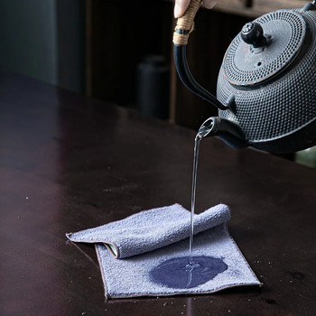 Absorb Water Επιτραπέζια Πετσέτα Ευρεία Εφαρμογή Cotton Flax Multi-use Creative Concise Style Tea Towel Tea Way for Decoratio