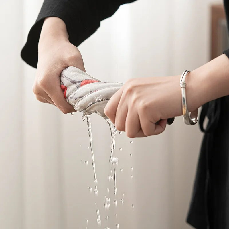 Paks hiina seemisnahast teerätik, värvitud rätik Super Absorben, pehme majapidamisköögi paksendatud laua puhastuslapp.