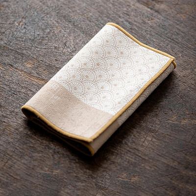 Medvilninis arbatos rankšluostis Stipriai sugeriantis Kung Fu arbatos rinkinio priedai Sutirštintas stalo valymo audinys Zomšinis arbatos audinys Buitinis rankšluostis