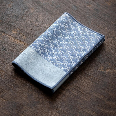 Medvilninis arbatos rankšluostis Stipriai sugeriantis Kung Fu arbatos rinkinio priedai Sutirštintas stalo valymo audinys Zomšinis arbatos audinys Buitinis rankšluostis