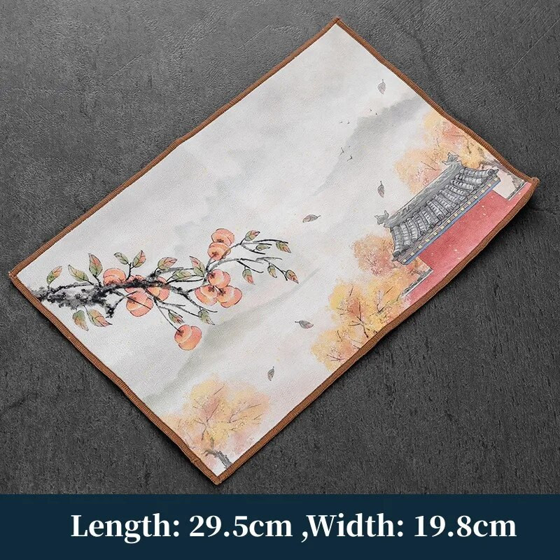 Flystpp puuvillane linane imav teerätik Teetseremoonia tarvikud Laudlina kalts Lihtsas stiilis teematt teetseremoonia tarvikud