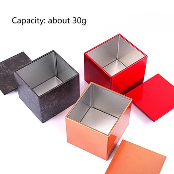 Universal φορητά κουτιά ορθής γωνίας Κουτιά από λευκοσίδηρο 20g Μεταλλικά σφραγισμένα κουτιά τσαγιού Κουτί συσκευασίας τσαγιού