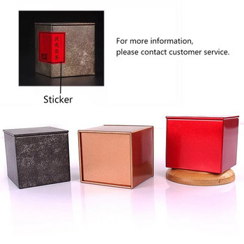 Universal φορητά κουτιά ορθής γωνίας Κουτιά από λευκοσίδηρο 20g Μεταλλικά σφραγισμένα κουτιά τσαγιού Κουτί συσκευασίας τσαγιού