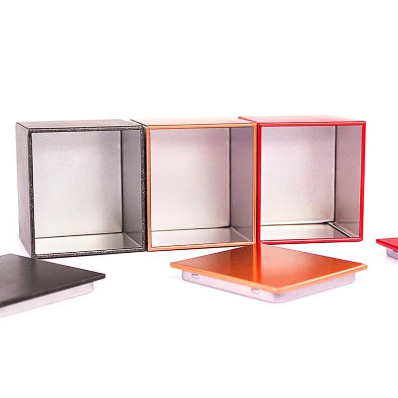 Universaalsed kaasaskantavad täisnurksed purgid 20g plekkpurgid metallist suletud teepurgid teepakendikarp