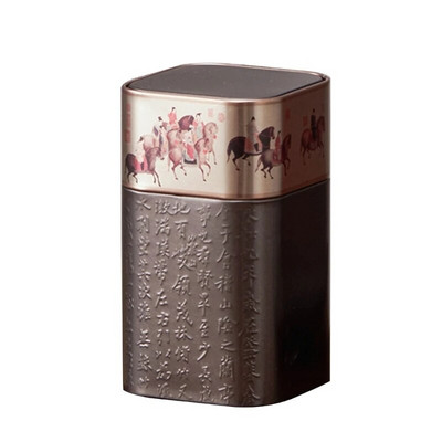 Kaasaskantavad väikesed teepakendid, karp, minitühi teepurk Vintage plekk-konteinerid Teesulgur, niiskuskindel