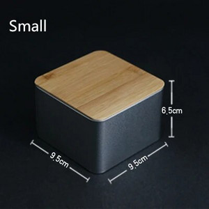 Bambusest kaanega hoiukarbid kaunistused säilituskonteinerid ehted plekkümbriskonteinerid kaanega hoiukarbid kommikonteinerid