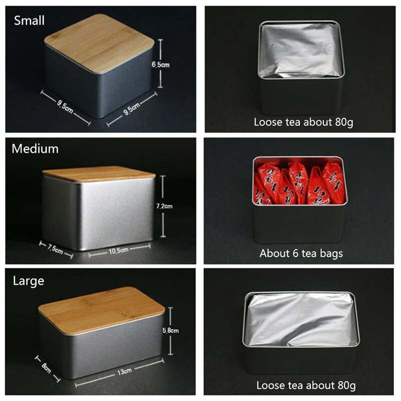 Bambusest kaanega hoiukarbid kaunistused säilituskonteinerid ehted plekkümbriskonteinerid kaanega hoiukarbid kommikonteinerid