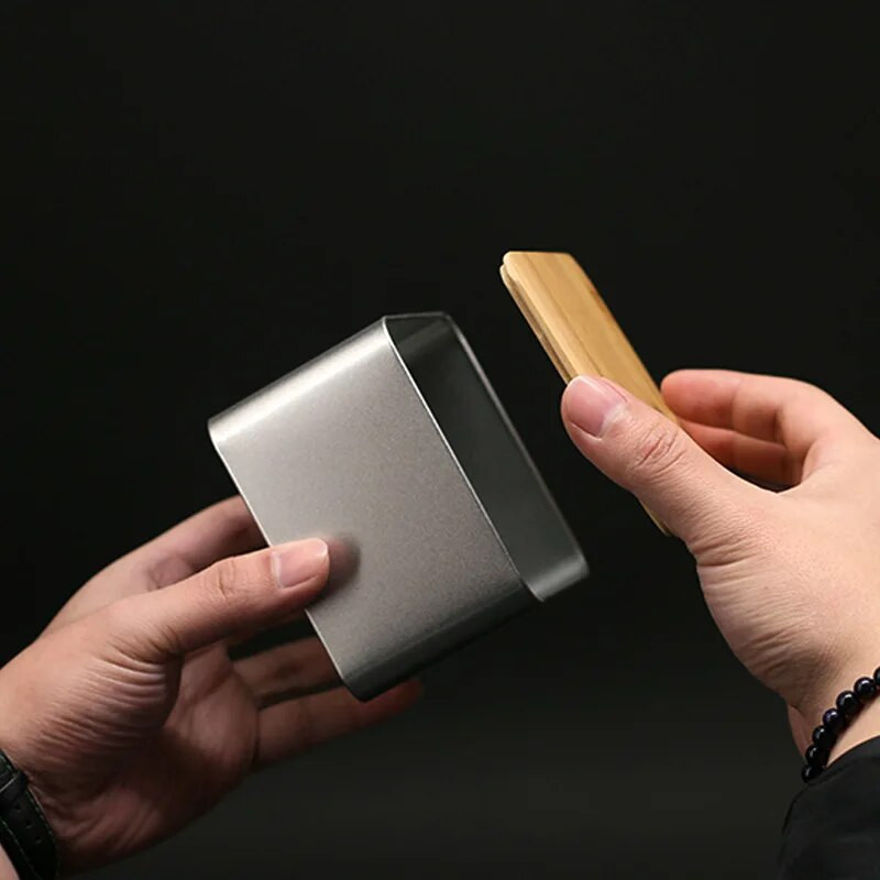 Bambusest kaanega hoiukarbid kaunistused säilituskonteinerid ehted plekkümbriskonteinerid kaanega hoiukarbid kommikonteinerid