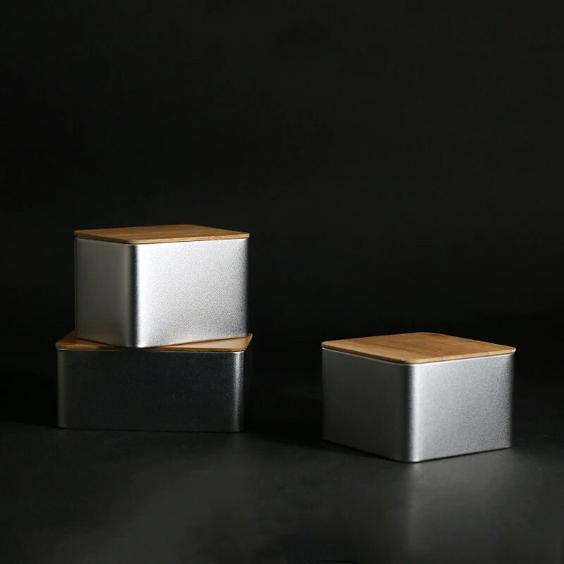 Bambusest kaanega hoiukarbid kaunistused säilituskonteinerid ehted plekkümbriskonteinerid kaanega hoiukarbid kommikonteinerid