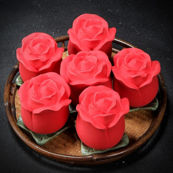Керамичен буркан за чай Rose Tea Caddy Резервоар за съхранение Влагоустойчив запечатан чай Симулация на буркан за съхранение на цветя и капаци Саксии за бонбони