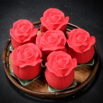 Κεραμικό βάζο τσαγιού Rose Tea Caddy Δεξαμενή αποθήκευσης Αδιάβροχο σφραγισμένο δοχείο τσαγιού Προσομοίωση λουλουδιών Βάζο αποθήκευσης λουλουδιών και καπάκια γλάστρες καραμελών