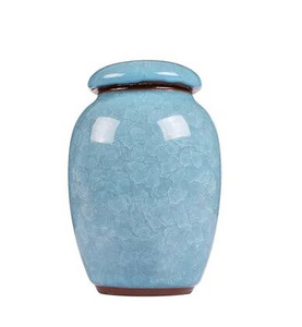 Väike kokkuvõtlik keraamiline jääpragude teekarp Mini hoiukonteinerid Teepurk, suletud teekomm Teetarvikud