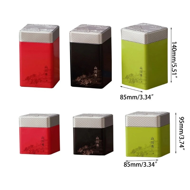 Prijenosna mala kutija za pakiranje čaja Mini prazna limenka od čaja Vintage spremnici od bijelog lima Teglica za brtvljenje čaja otporna na vlagu G6KA