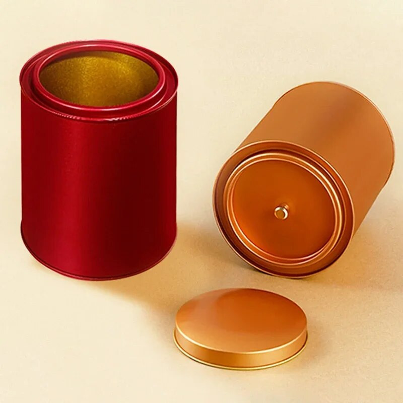 General Nou Ambalare cutii de ceai Cutii din tablă pentru depozitarea cutiilor goale Cutie de depozitare pliculețe de ceai