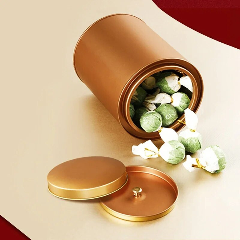 General Nou Ambalare cutii de ceai Cutii din tablă pentru depozitarea cutiilor goale Cutie de depozitare pliculețe de ceai