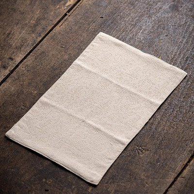 Vandenį sugeriantis arbatos rankšluostis arbatos audinys sutirštintas kavos staliukas Zen arbatos rankšluostis Medvilninis lininis skuduras arbatos stalo priedai