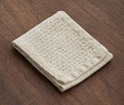 Käsitsi valmistatud puuvillane linane nõudepesulapp Jaapani stiilis lauasalvrätikud Teetseremoonia Taimede värvimine Serveerimine Teerätikud Aksessuaarid