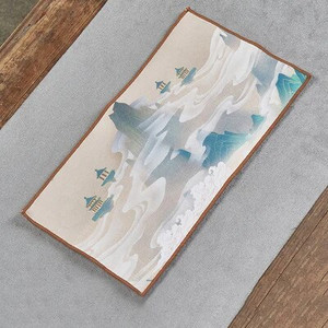 Seemisnahast teerätik majapidamises kasutatav Zen-tee laudlina matid Hiina tipptasemel teesalvrätikud imav puhastusrätik Kung fu teetarvikud