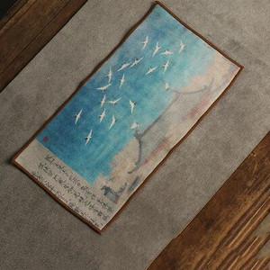 Seemisnahast teerätik majapidamises kasutatav Zen-tee laudlina matid Hiina tipptasemel teesalvrätikud imav puhastusrätik Kung fu teetarvikud