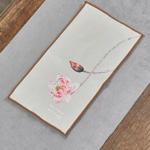 Seemisnahast teerätik majapidamises kasutatav Zen-tee laudlina matid Hiina tipptasemel teesalvrätikud imav puhastusrätik Kung fu teetarvikud