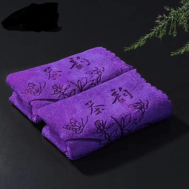 2 vnt / rinkinys Thicken Tea Servetėlės Arbatos rankšluostis Minkštas Valymas Pliušis Sugeriantis Vandenį Skudurinė audinys Stalo arbatinukas Padėkliukas arbatos rinkinys Priedai