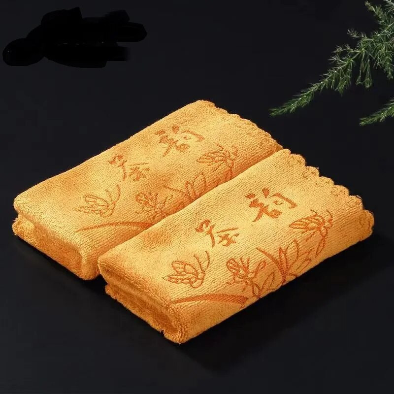 2 vnt / rinkinys Thicken Tea Servetėlės Arbatos rankšluostis Minkštas Valymas Pliušis Sugeriantis Vandenį Skudurinė audinys Stalo arbatinukas Padėkliukas arbatos rinkinys Priedai