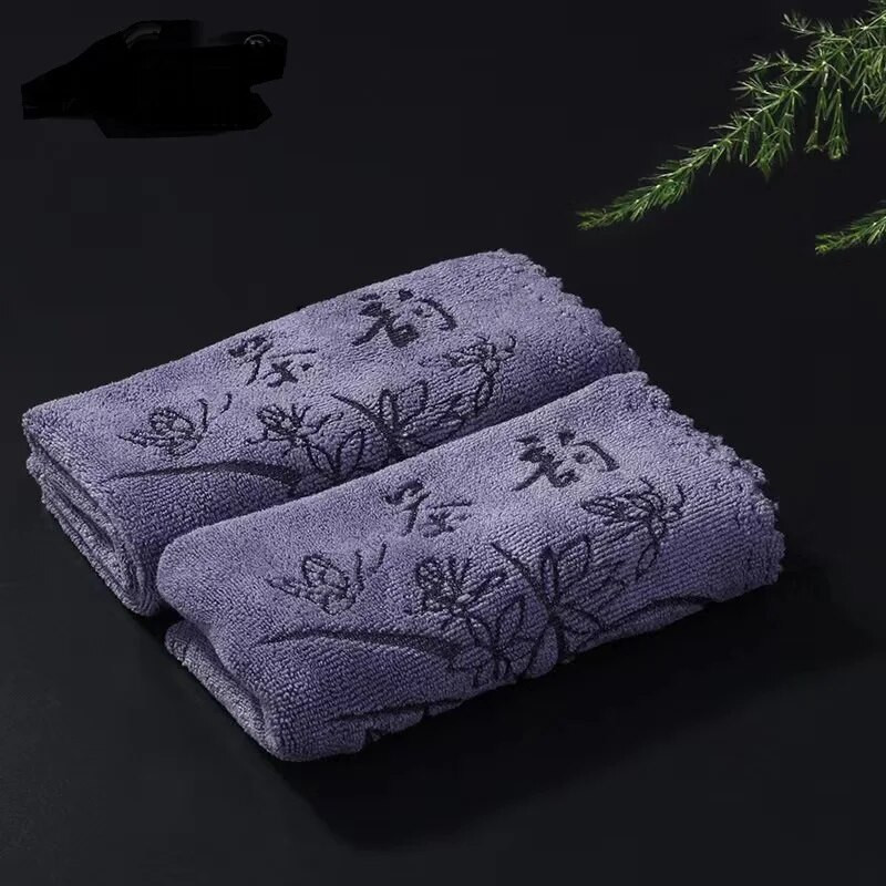 2 vnt / rinkinys Thicken Tea Servetėlės Arbatos rankšluostis Minkštas Valymas Pliušis Sugeriantis Vandenį Skudurinė audinys Stalo arbatinukas Padėkliukas arbatos rinkinys Priedai