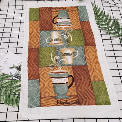 38x63cm Imprimat 100% bumbac, ceai, prosop de mână, cârpă de bucătărie, cârpă de curățare pentru uz casnic, absorbție de apă