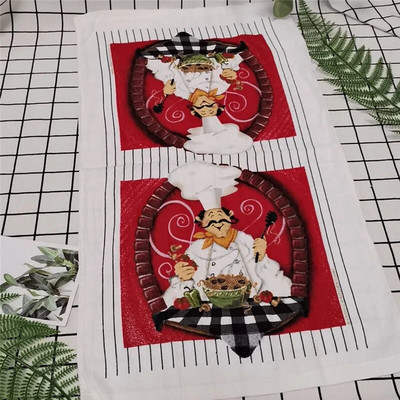 38x63cm Imprimat 100% bumbac, ceai, prosop de mână, cârpă de bucătărie, cârpă de curățare pentru uz casnic, absorbție de apă