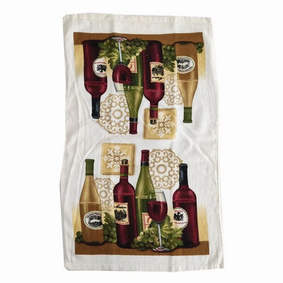 38x63cm Imprimat 100% bumbac, ceai, prosop de mână, cârpă de bucătărie, cârpă de curățare pentru uz casnic, absorbție de apă