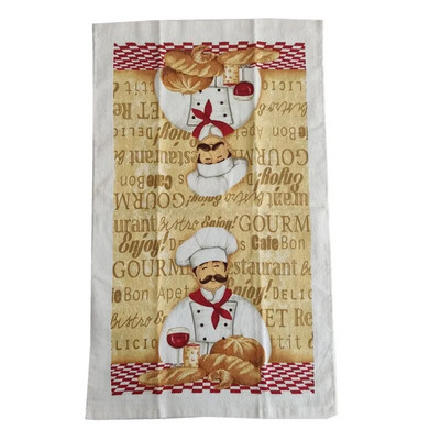 38x63cm Imprimat 100% bumbac, ceai, prosop de mână, cârpă de bucătărie, cârpă de curățare pentru uz casnic, absorbție de apă