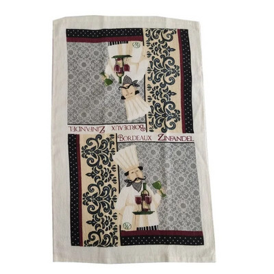 38x63cm Imprimat 100% bumbac, ceai, prosop de mână, cârpă de bucătărie, cârpă de curățare pentru uz casnic, absorbție de apă