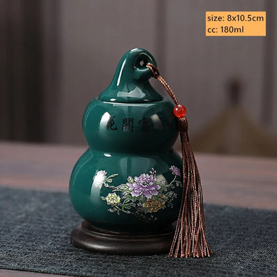 180 ml kineska keramička posuda za pohranu čaja Pu'er, zatvorena, otporna na vlagu, limenka za čaj, kućna prijenosna posuda za kavu, pribor za čaj